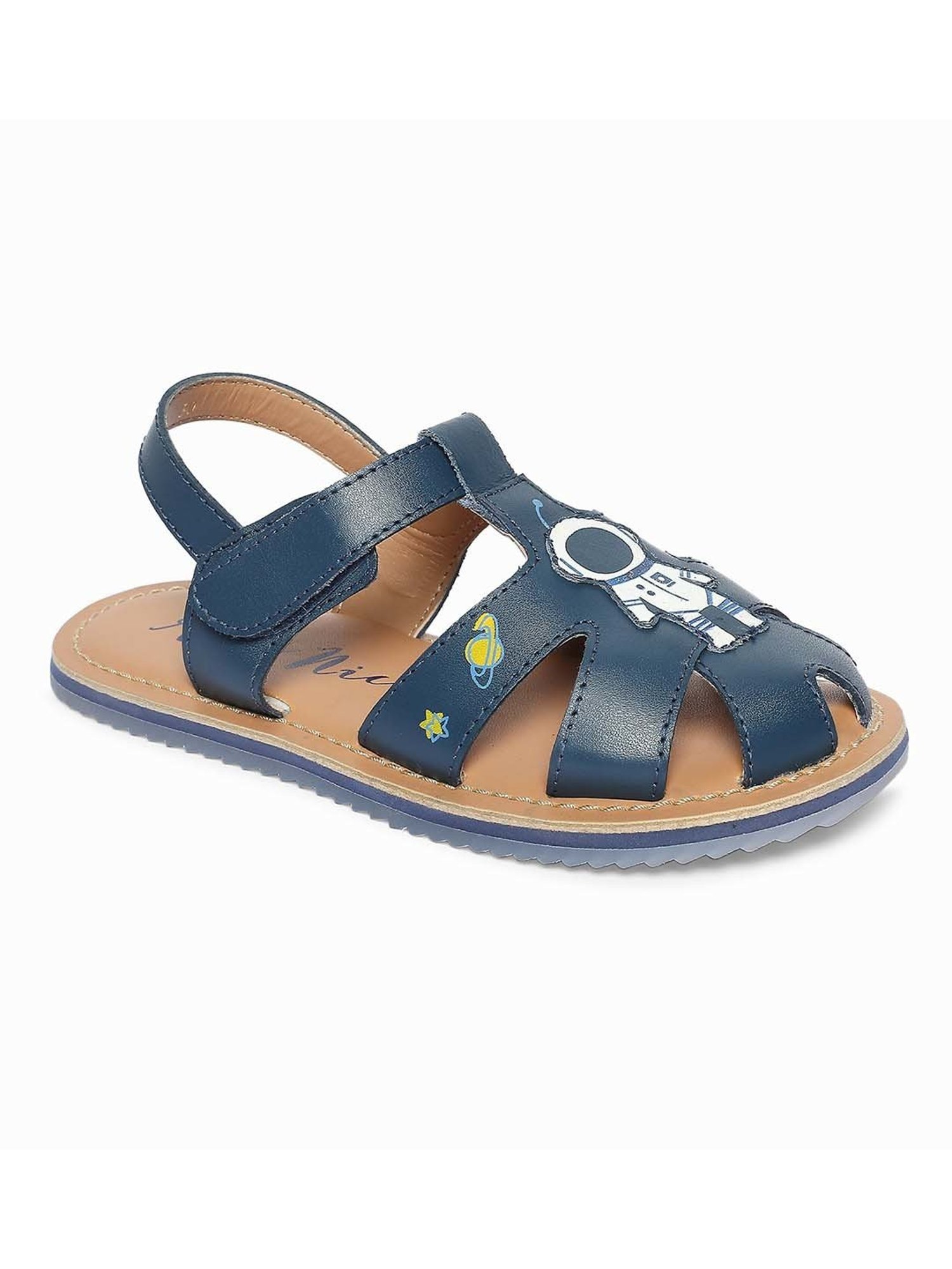 Aria Nica Kids Astro Blue & Beige Casual Sandals