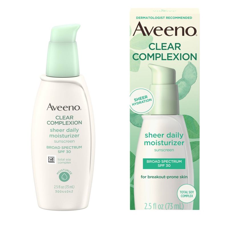 Aveeno Clear Complexion Sheer Daily Moisturizer - SPF 30 - 2.5 fl oz