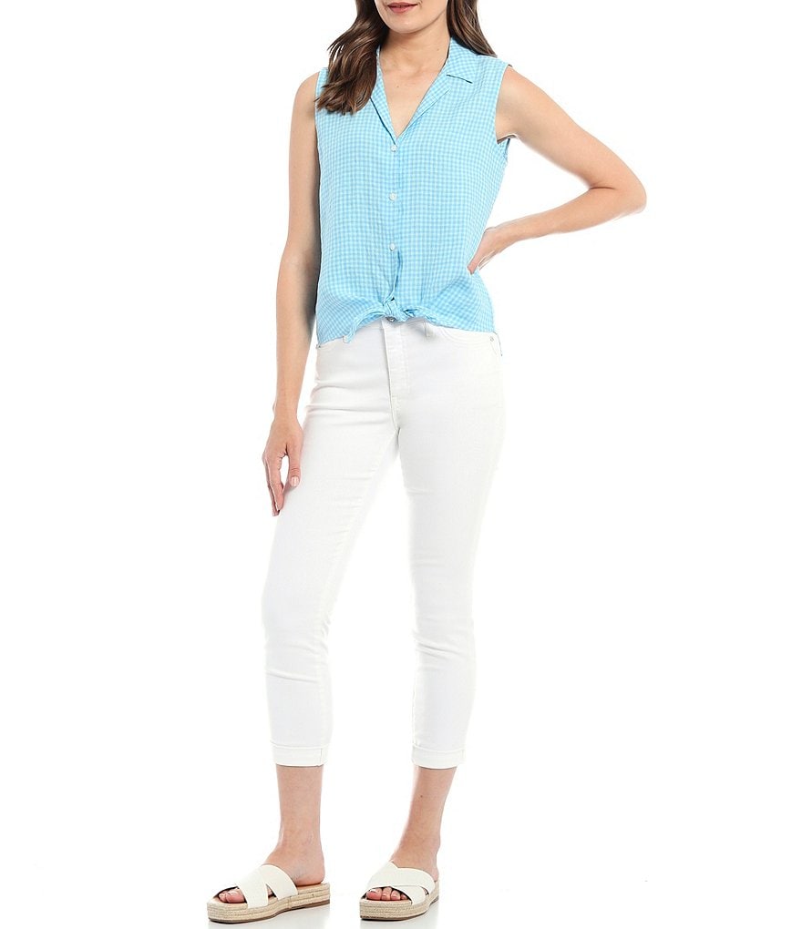 Tommy Bahama Gingham-Way Sleeveless Camp Shirt