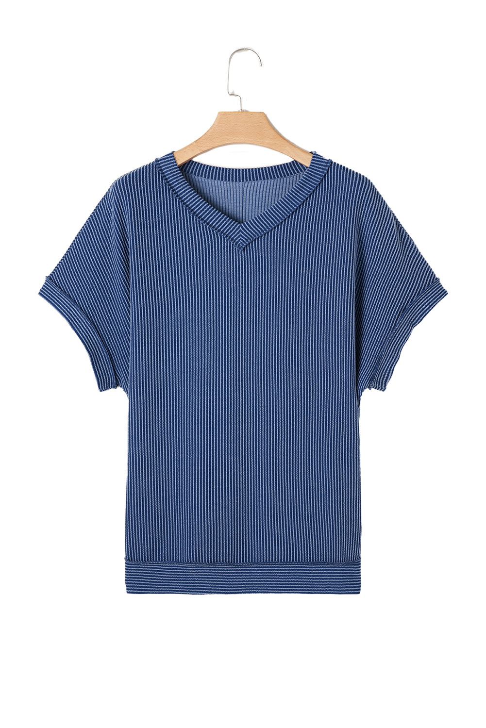 Rose Red Solid Waffle Knit Plus Size Two Piece Shorts Set