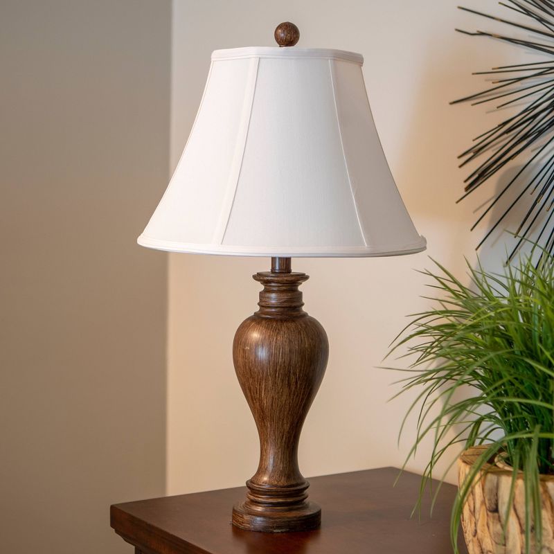 25" Truman Sculpted Resin Table Lamp Darkbo - Decor Therapy