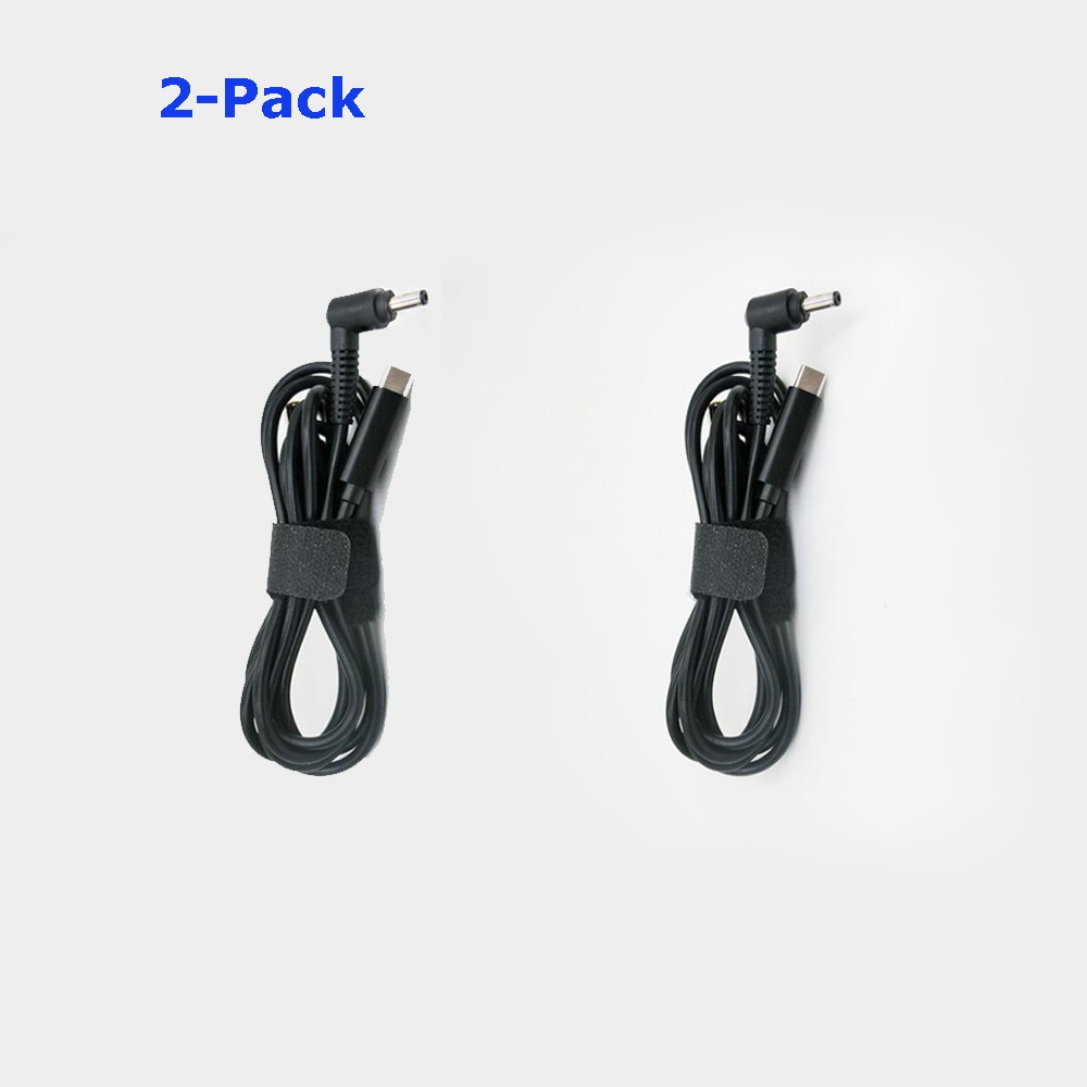 2-Pack USB-C Type C to DC Tip 4.0mm 1.35mm Power Cable Cord For Asus Zenbook Vivobook laptops