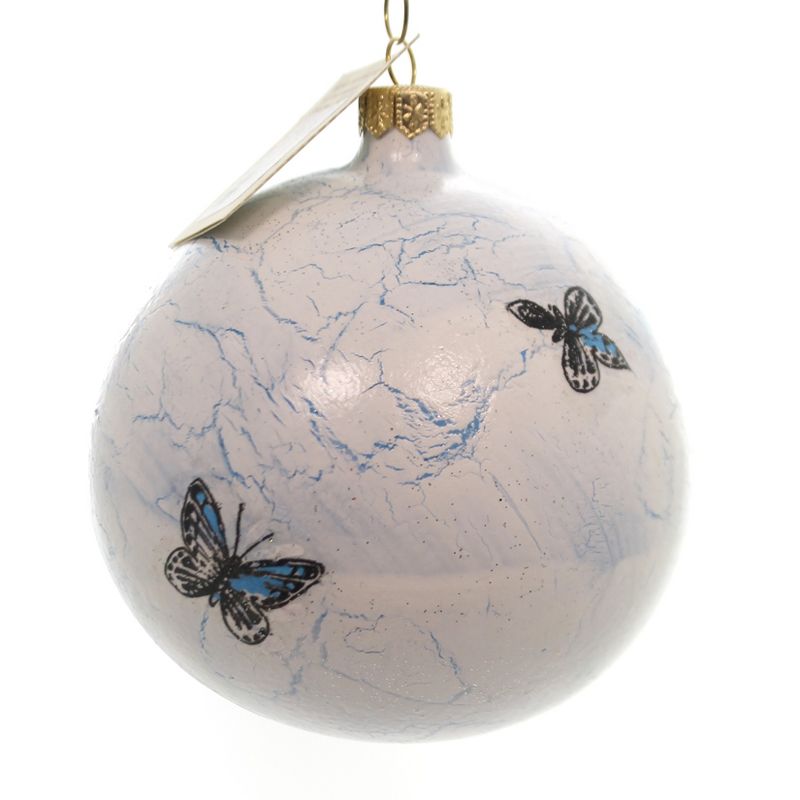 Christina's World Pheasant Over Glass Ornament Buterfly  -  Tree Ornaments