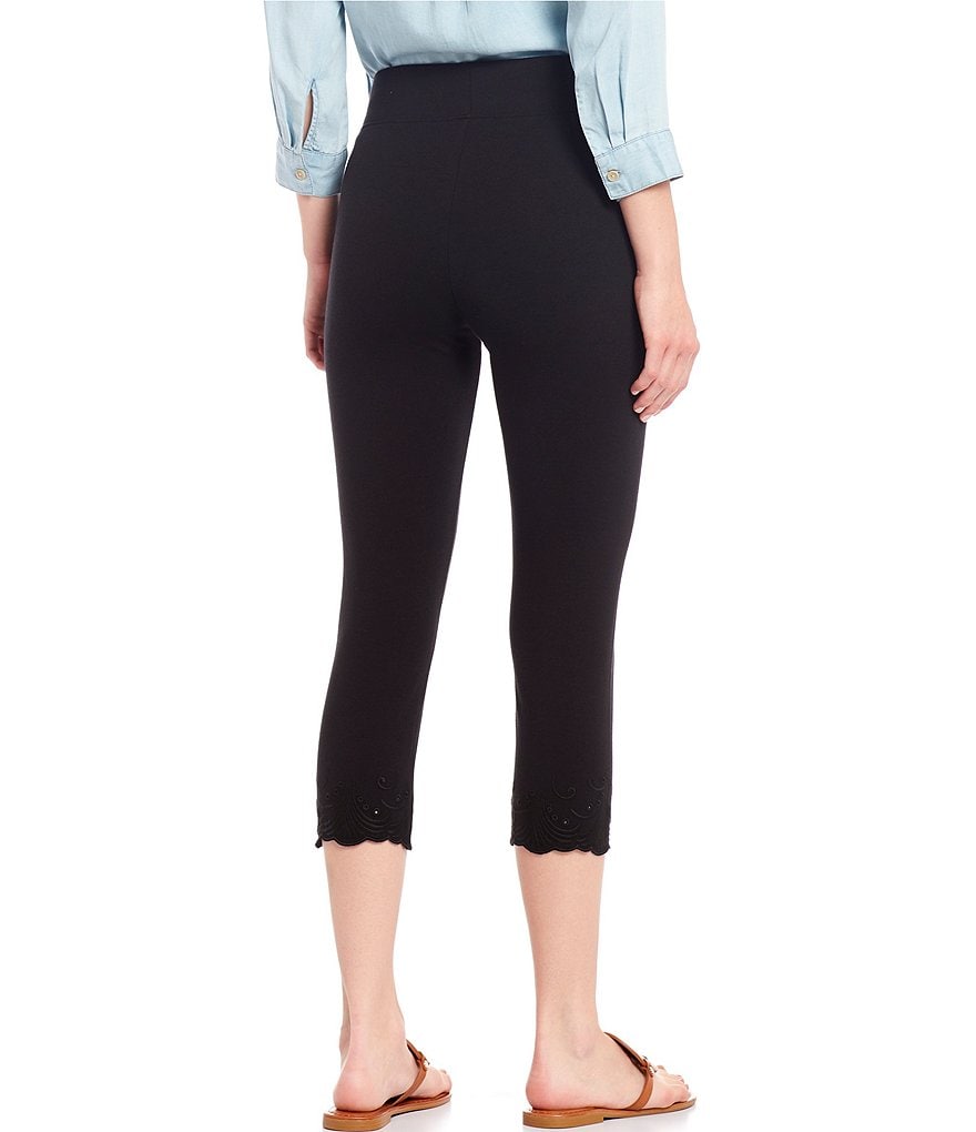 Commando Faux Leather Crocodile-Embossed Legging