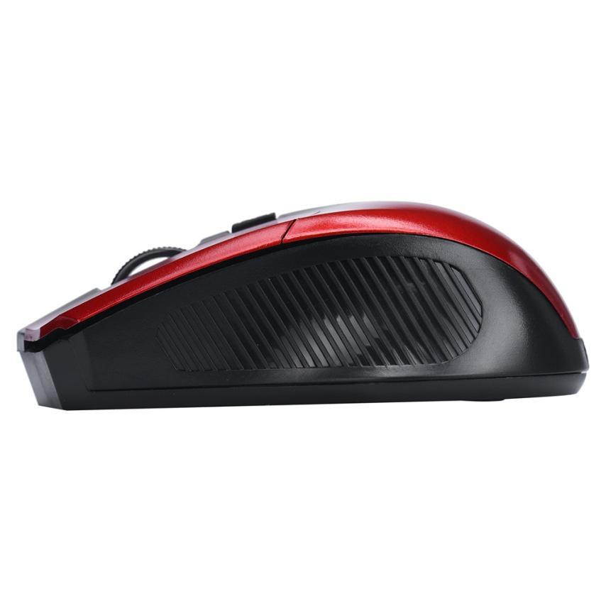 Mini 2.4Ghz Wireless Optical Mice For Pc Laptop Notebook High Quality Gaming gamer Mouse - Red
