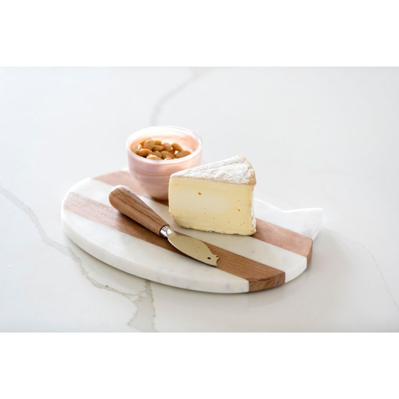 Picnic at Ascot Bamboo Butcher Block  13" x 13"