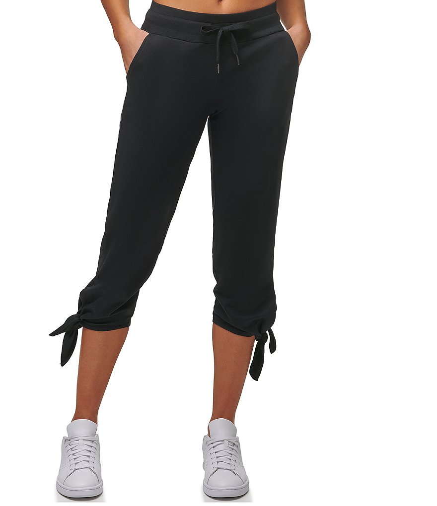 Marc New York Washed French Terry Cropped Drawstring Pants