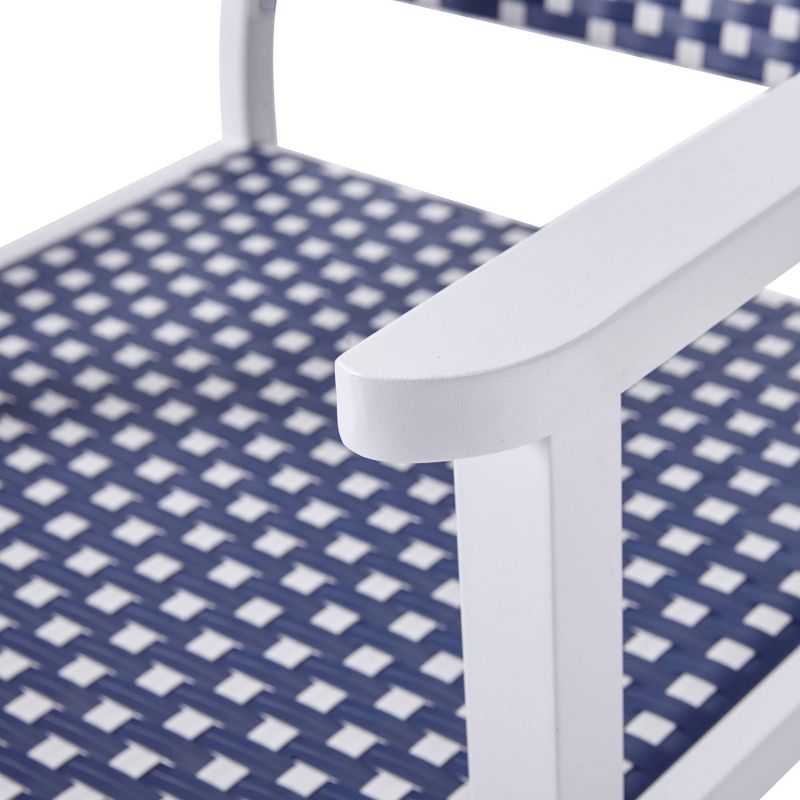 Peaktop 4pc Wicker Patio Conversation Set - Coastal - Teamson