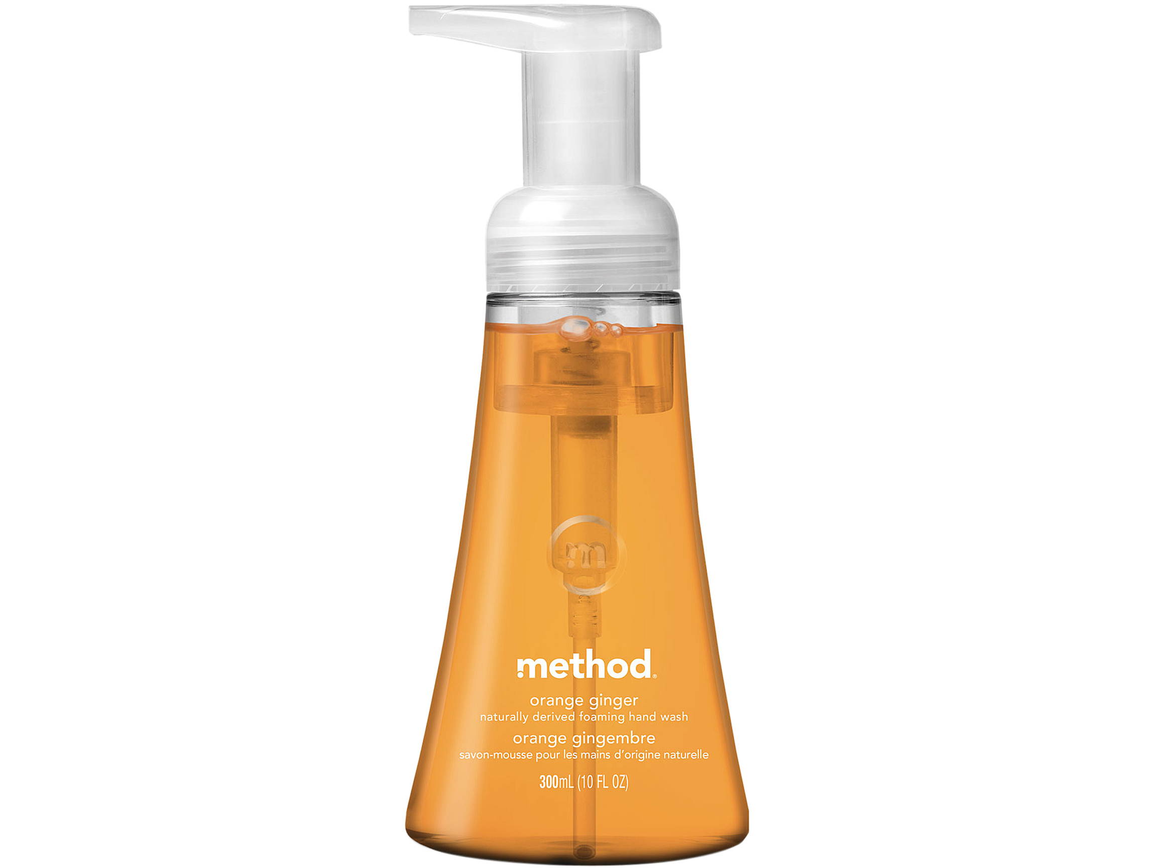 Method MTH01474 Foaming Hand Wash, Orange Ginger, 10 oz Pump Bottle, 6/Carton