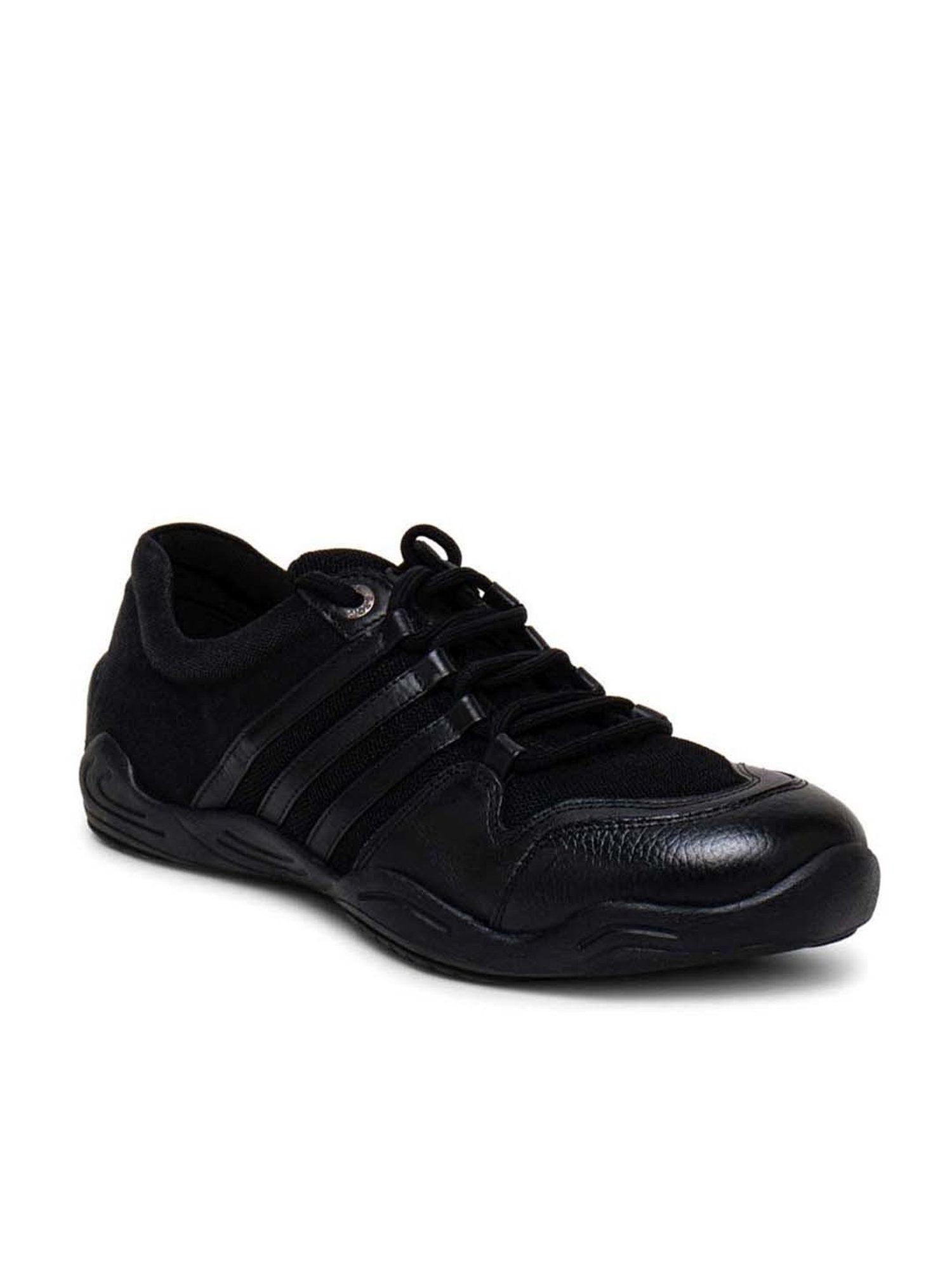 Ezok Men's Black Casual Sneakers