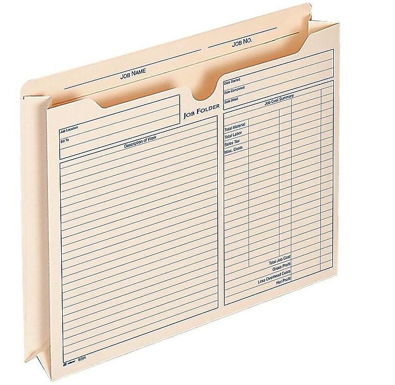 Adams Pre-Printed File Pockets, 2 Expansion 9294E