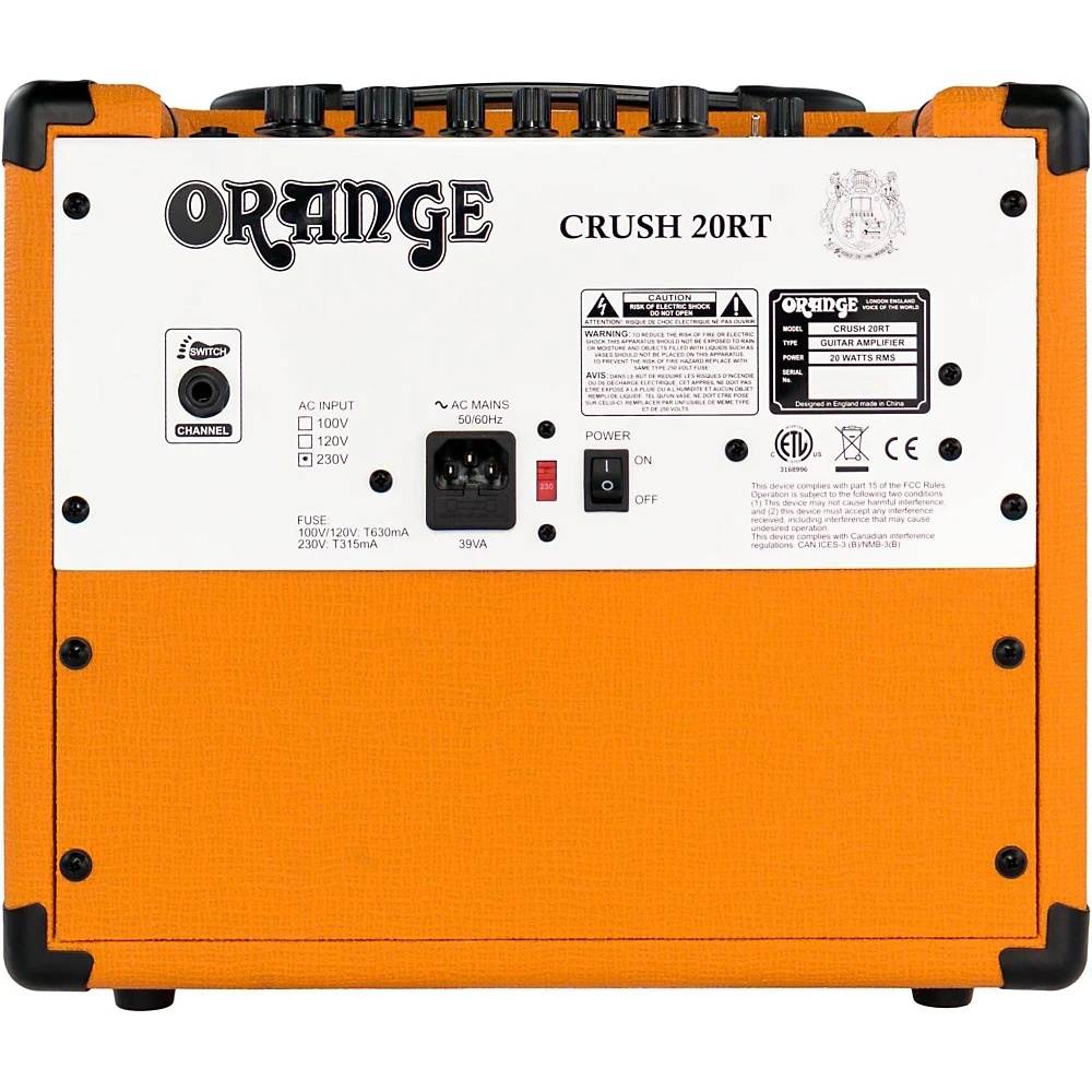 Orange Amplifiers Crush 20RT 20W 1x8 Guitar Combo Amp Orange