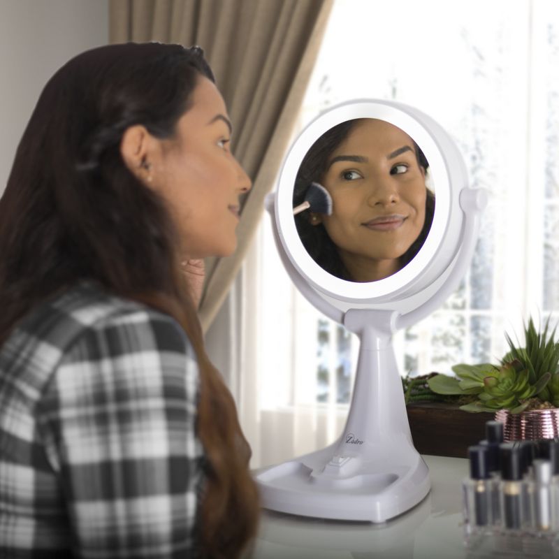 Zadro Fluorescent Surround Light Max Bright Vanity Mirror 10X/1X