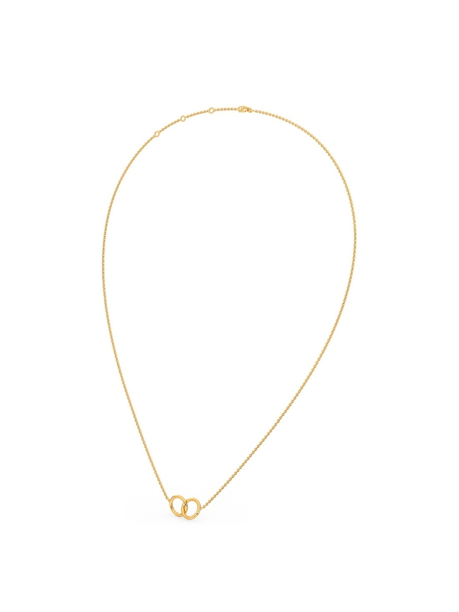Candere by Kalyan Jewellers 18K Yellow Gold Pendant With Chain for Women