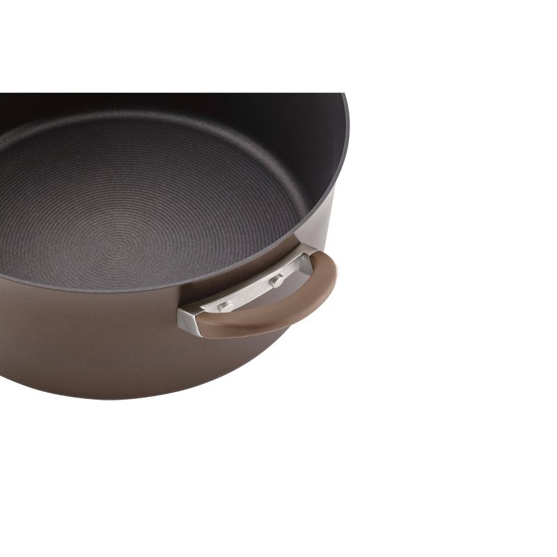 Circulon Symmetry 7qt Hard Anodized Nonstick Dutch Oven with Lid Chocolate Brown