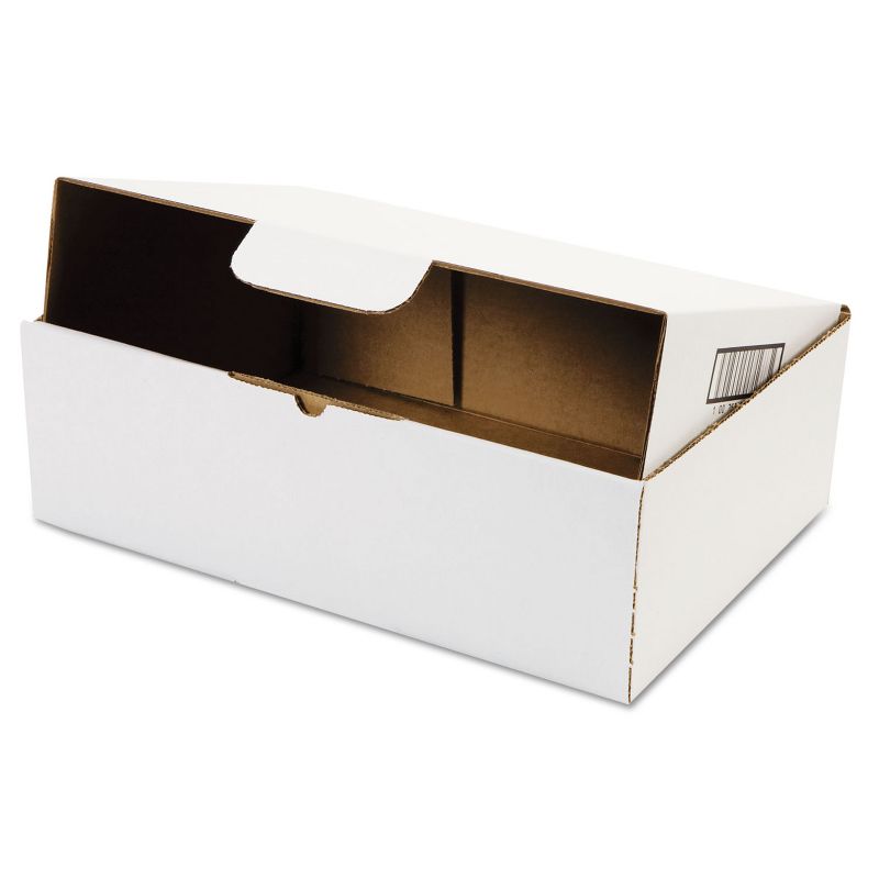 Duck Self-Locking Shipping Boxes 13l x 9w x 4h White 25/Pack 1147639