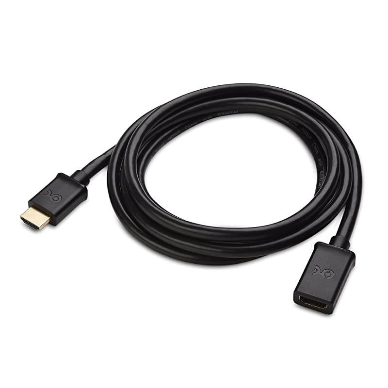 2-Pack High Speed HDMI Extension (Male to Female HDMI Extender Cable) with Ethernet 6 Feet - 3D and 4K Resolution Ready