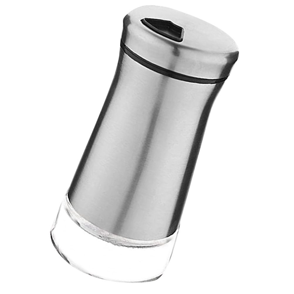 1Pc Stainless Steel Glass Seasoning Bottle Can Jar Pepper Container Kitchen Supply Home Accessory for Home Restaurant Kitchen