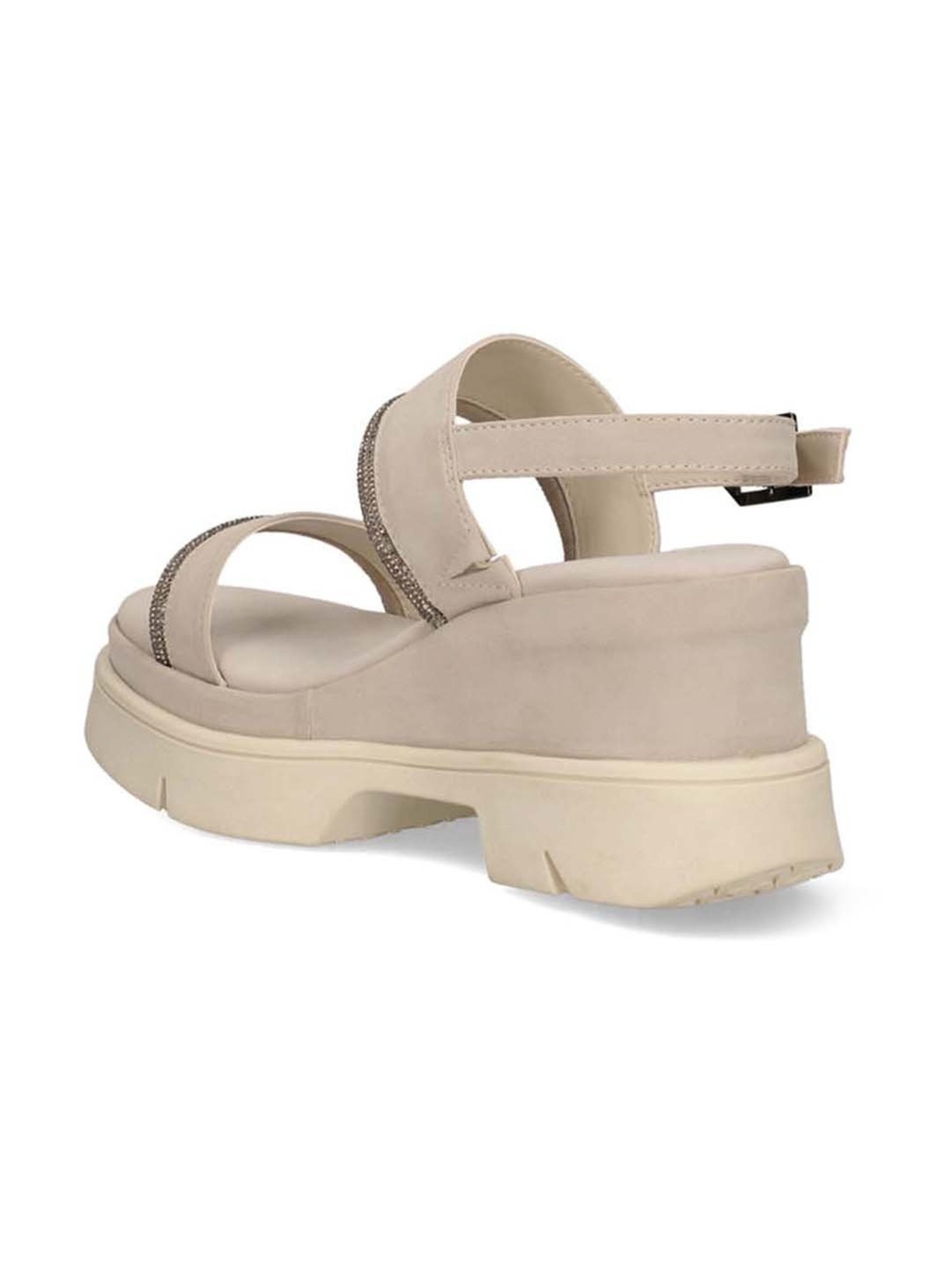 BAGATT Women's Trish Taupe Back Strap Wedges
