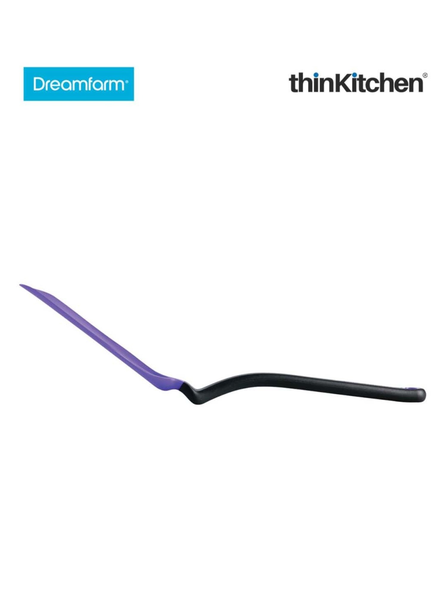 HAZEL Silver Stainless Steel Spatula with Beveled Edge