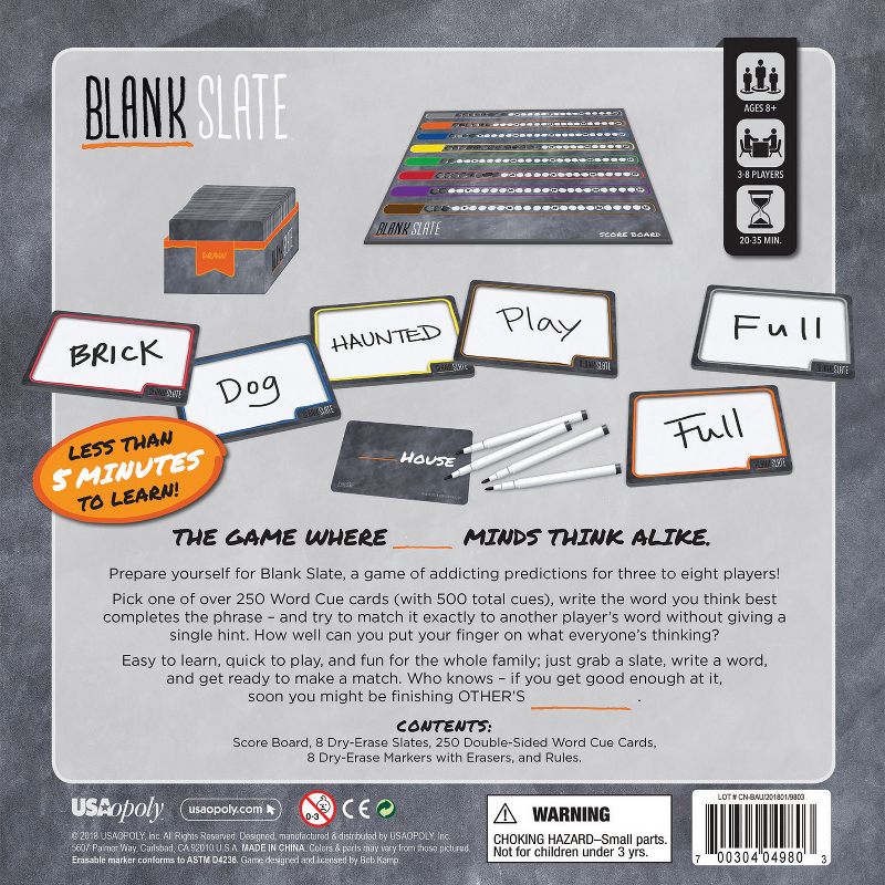 Blank Slate Board Game