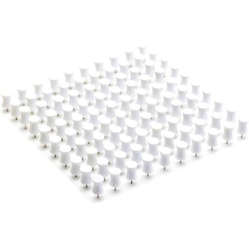 Poppin White Push Pins 100420