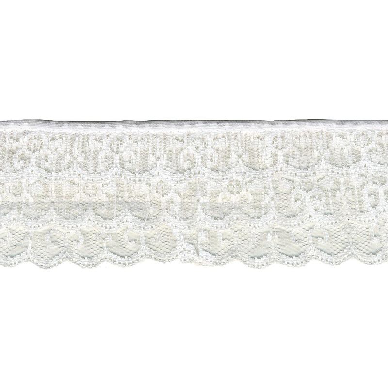 Simplicity 3 Tier Lace 2-1/2"X12yd-White