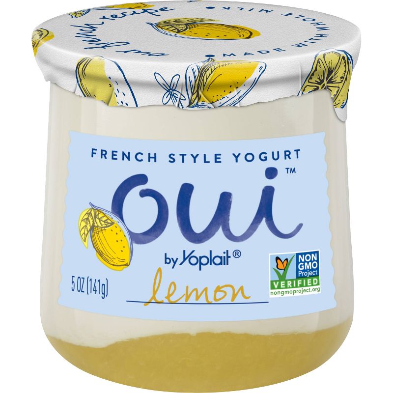 Oui by Yoplait Lemon Flavored French Style Yogurt - 5oz