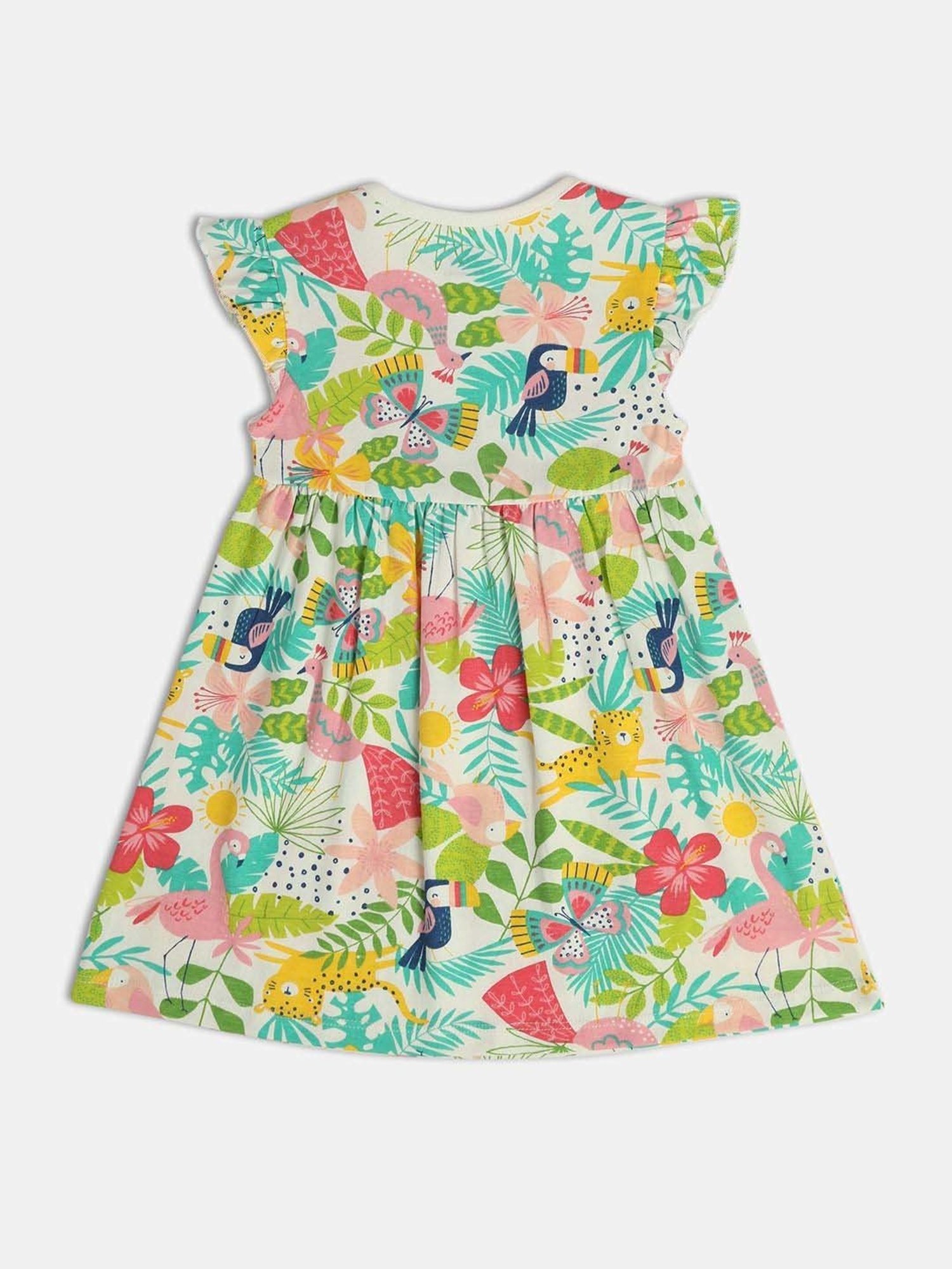 MINIKLUB Kids Multicolor Printed Dress (Pack of 2)