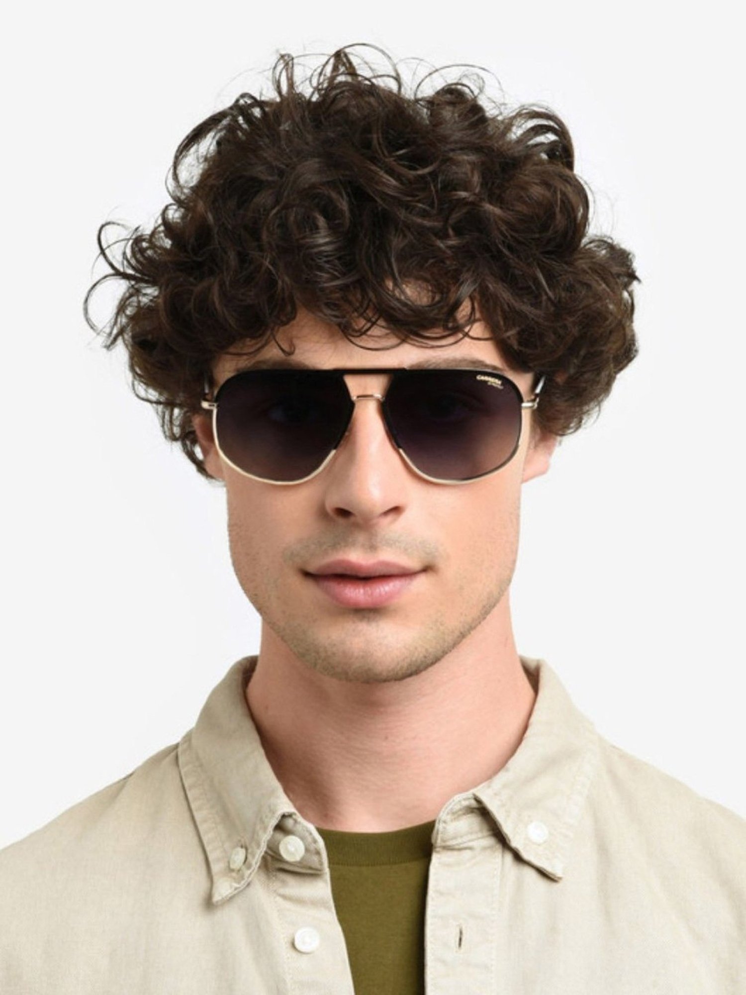 Carrera Grey Aviator UV Protection Sunglasses for Men