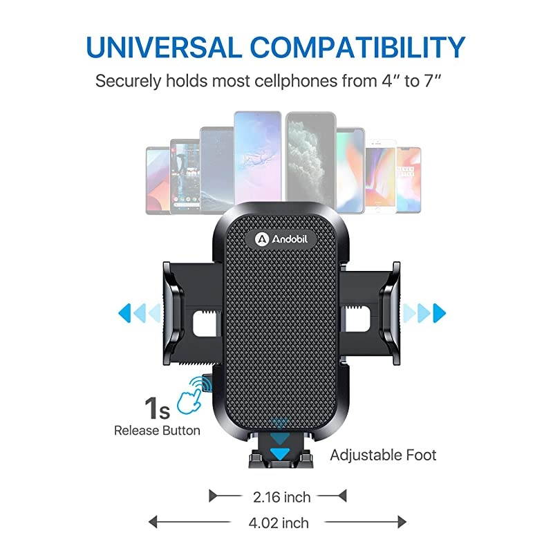 Cup Holder Phone Mount Ultimate Easy Clamp HandsFree Cup Phone Holder for Car Adjustable Gooseneck Cup Cradle Mount Compatible for iPhone SE11 ProXRXS MaxX8 PlusSamsung S20S10+Note 9