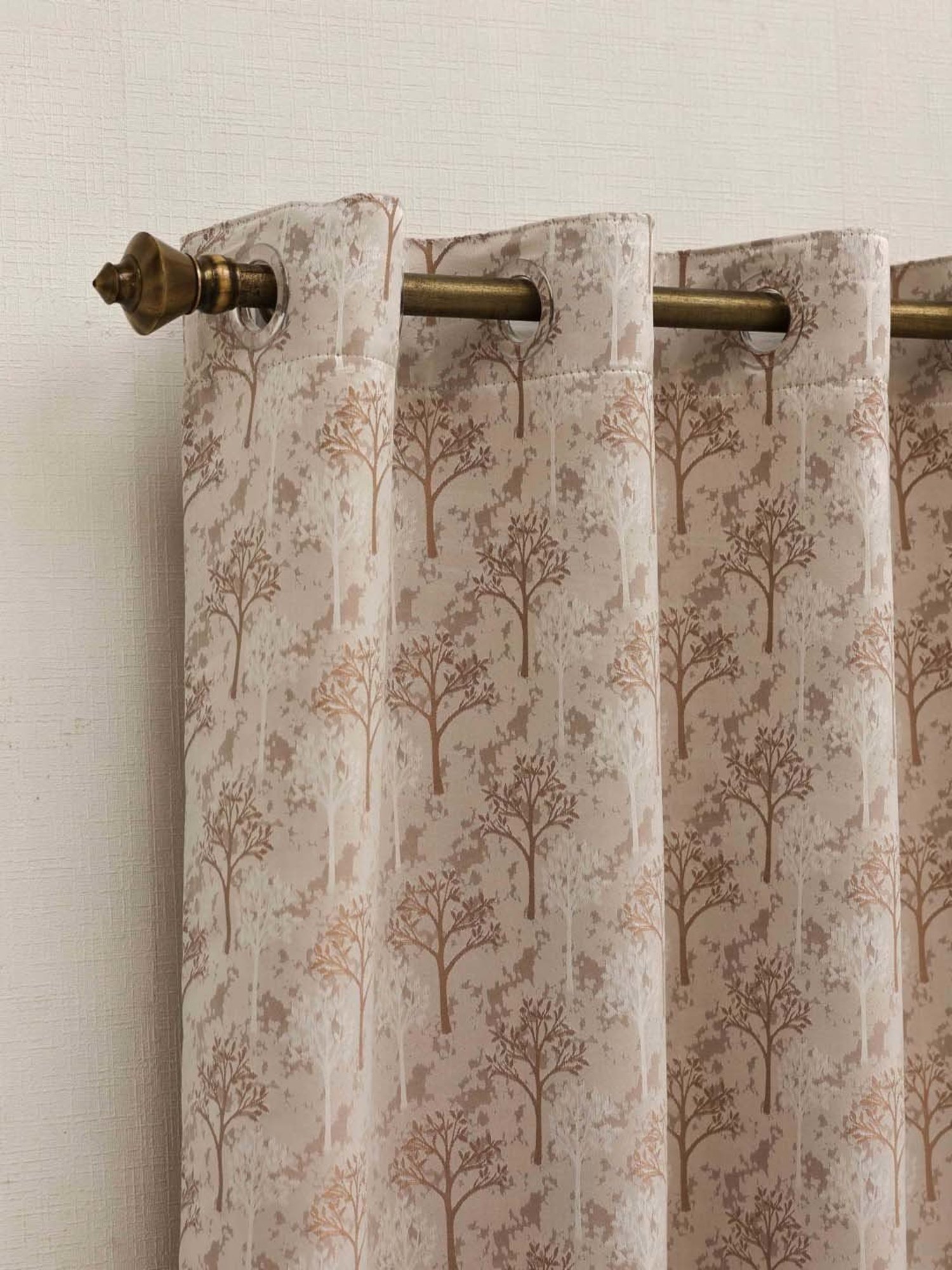 Ariana Eden Roman Coffee Polyester 5ft Window Eyelet Curtain