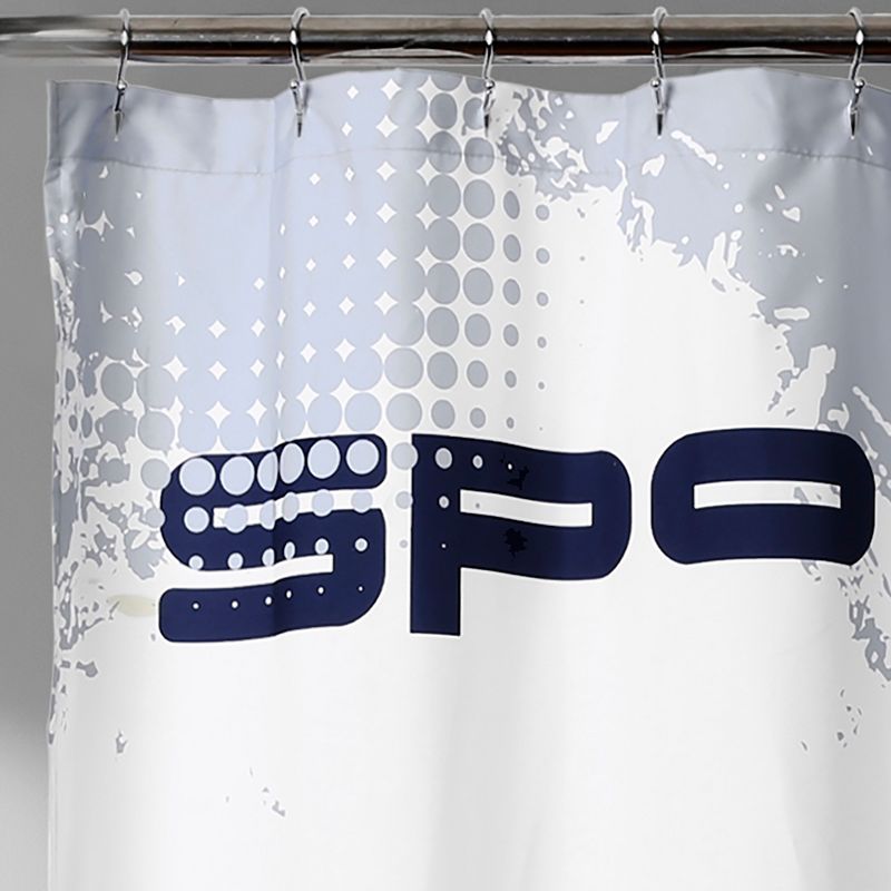 Bmx Shower Curtain Blue - Lush Décor