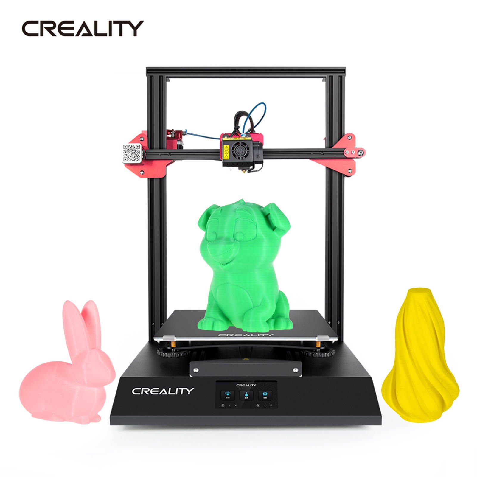 CREALITY CR-10S Pro V2 Upgraded High Precision 3D Printer DIY Kit Large Printing Size 300*300*400mm with Full Color Digital Touchscreen with TF Card PLA Sample Filament 200g Support Auto Leveling
