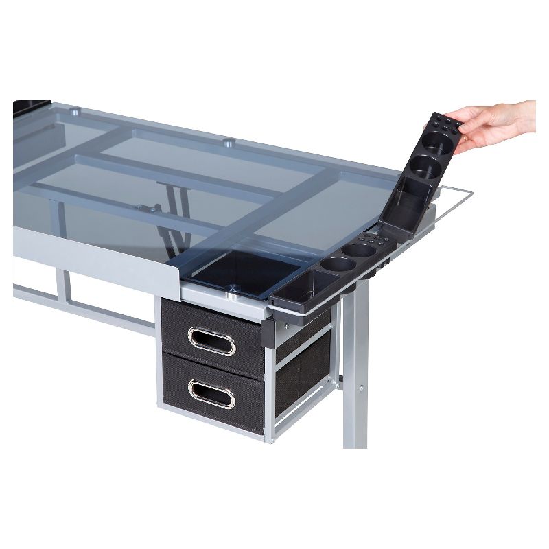 OneSpace 50-CS01 Craft Station in Silver with Blue Glass