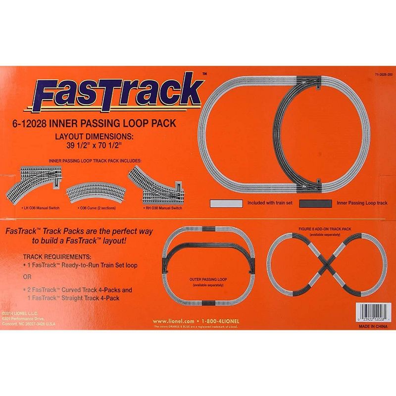 Lionel FasTrack Inner Passing Loop Expansion Pack