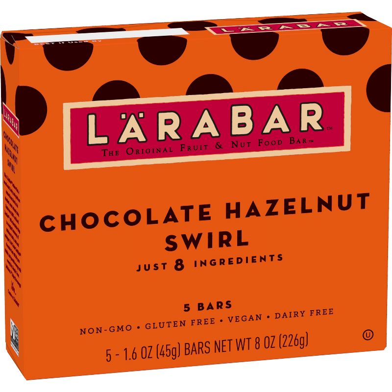 Larabar Chocolate Hazelnut Swirl Fruit and Nut Bars - 5ct