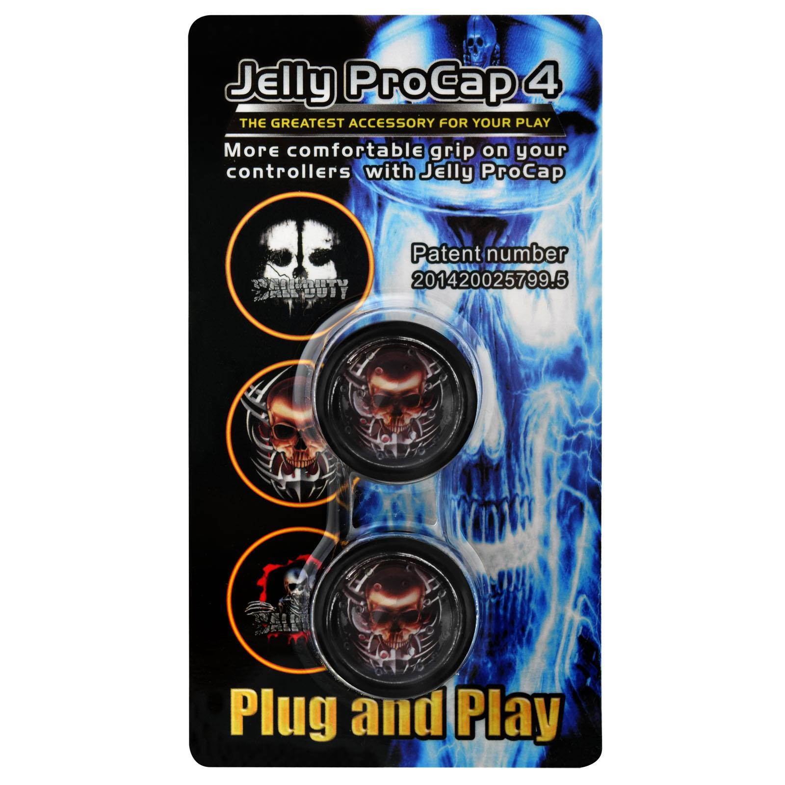 Jelly ProCap for PS4 Dualshock 4 Controller Analog Thumb Stick Grip Skull Head