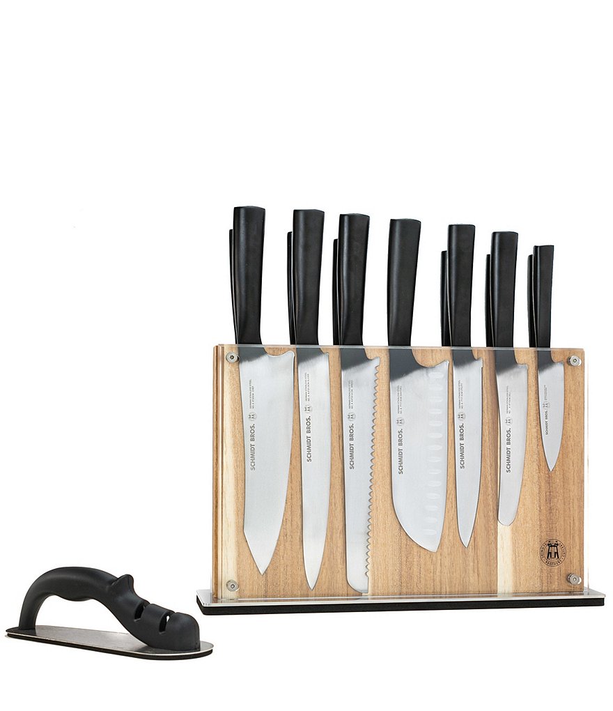 Schmidt Brothers Cutlery Carbon 6 15-Piece Knife Block Set