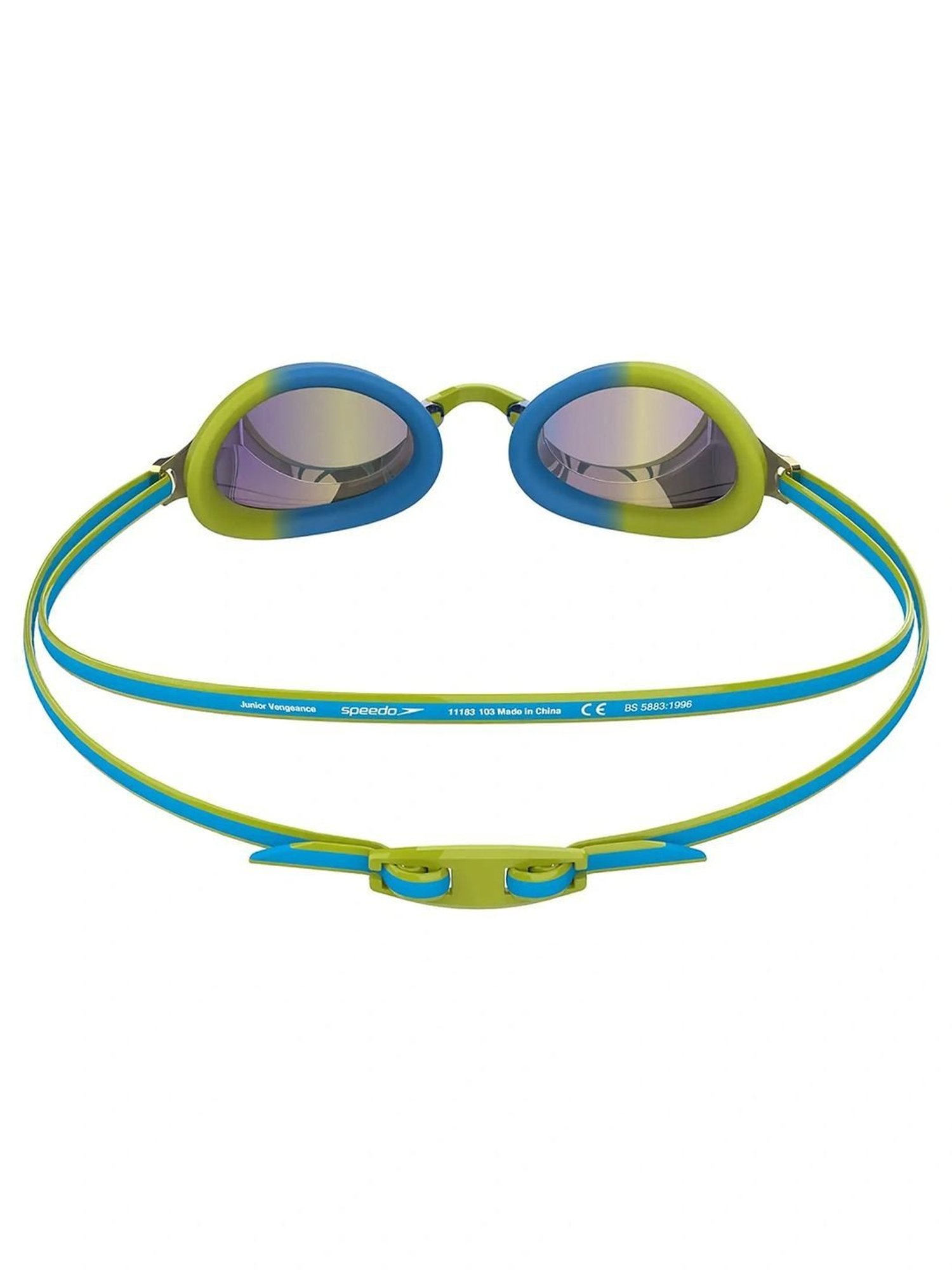Speedo Unisex Junior Vengeance Mirror Clear-Lens Goggles (Multicolor)