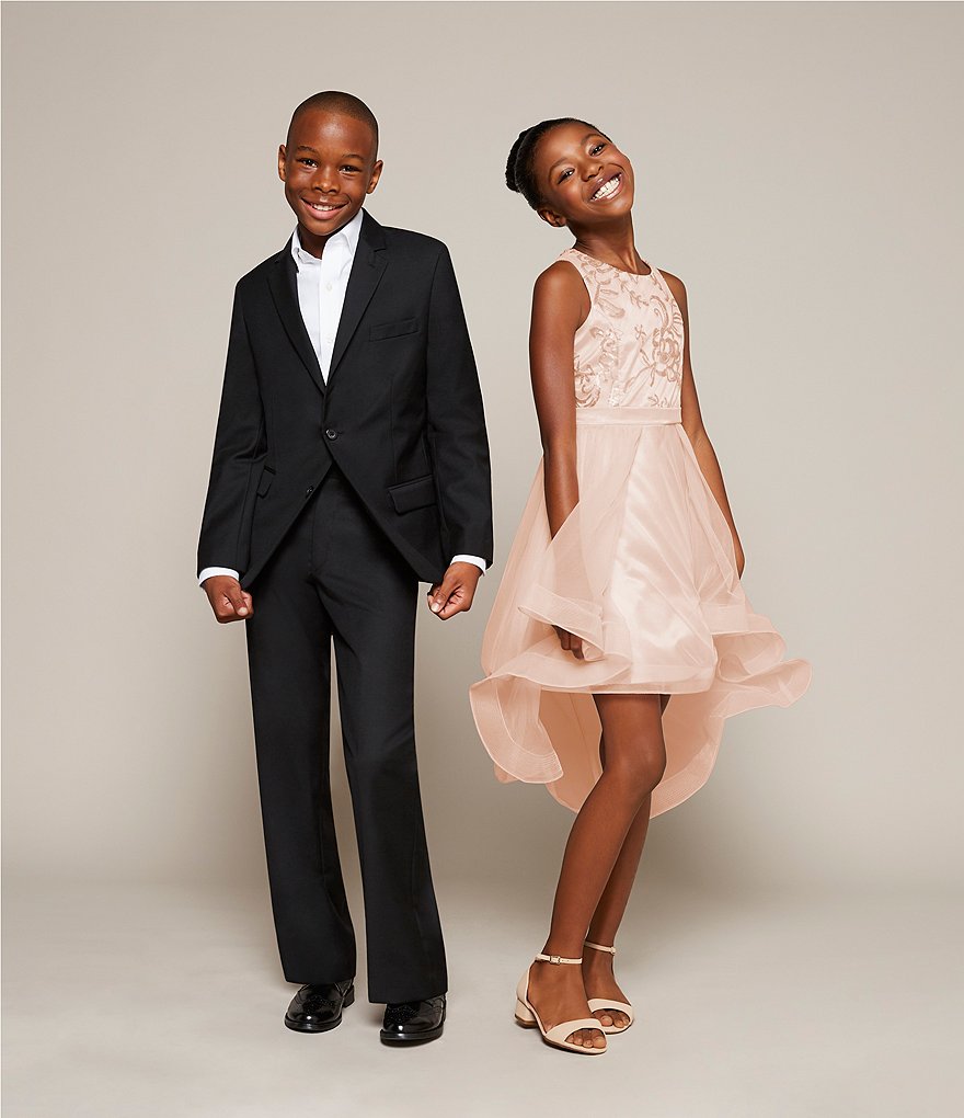 Class Club Gold Label Big Boys 8-20 Flat-Front Dress Pants