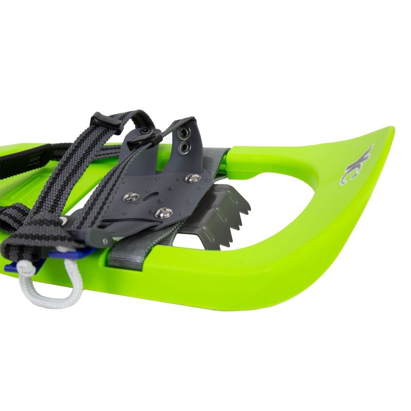 Yukon Charlie's Junior Scout 7 x 16 Durable Youth Hiking Molded Snowshoes, Green
