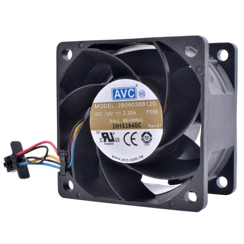 COOLING REVOLUTION DL180 G6 530748-001 2B06038B12G 6cm 60mm fan 60x60x38mm DC12V 2.20A large air volume server cooling fan