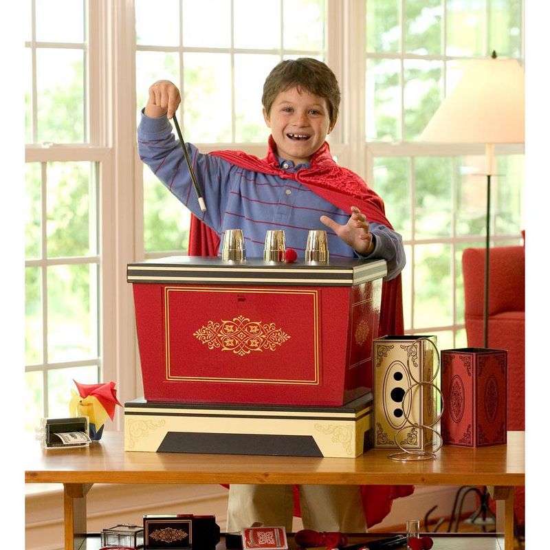 HearthSong - 300-Trick Ultimate Legends of Magic Kit with Illusion Box and Props for Kids Imaginative Magical Play