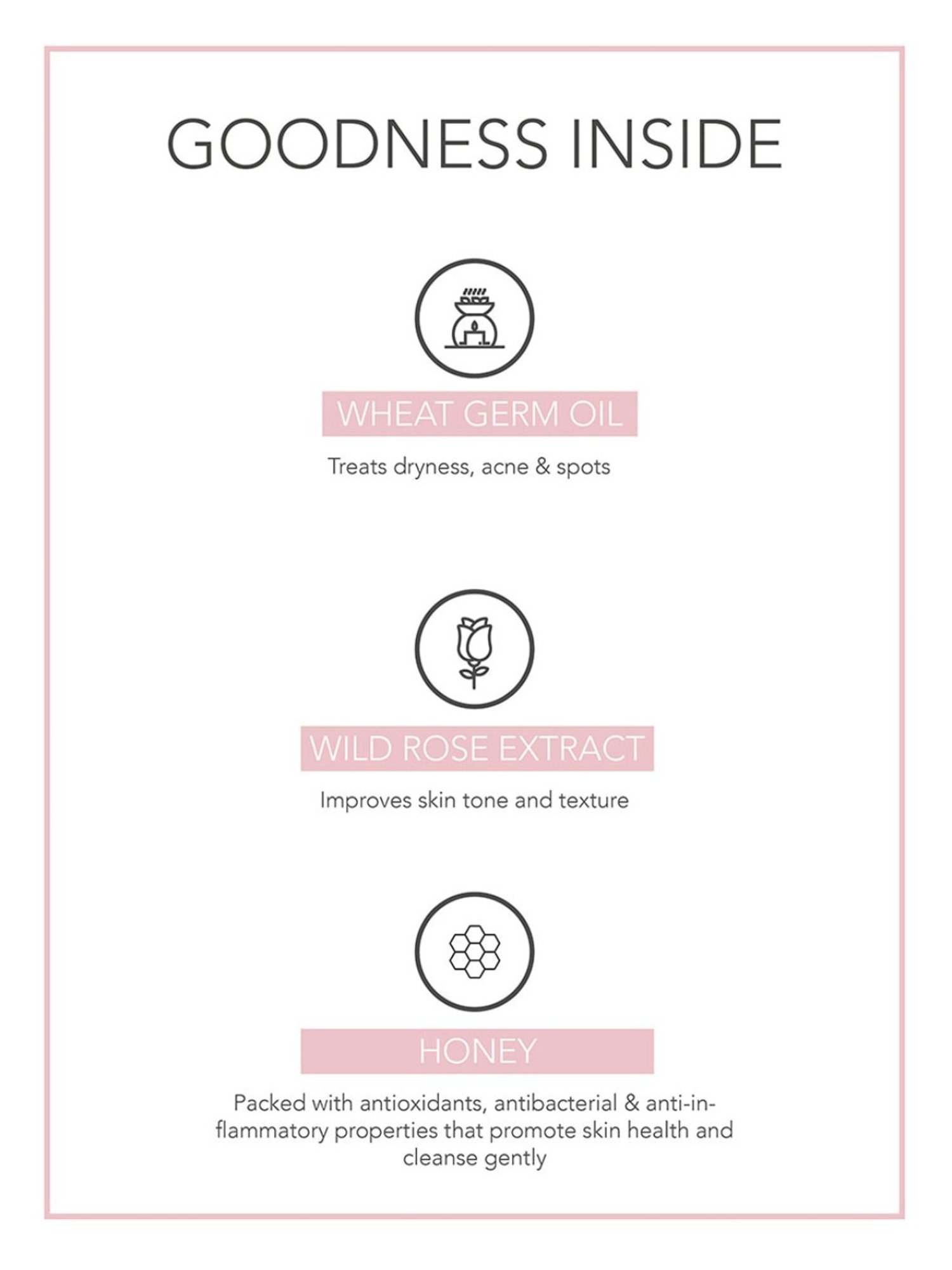 Fabessentials Wild Rose, Wheatgerm & Honey Face Wash - 100 ml