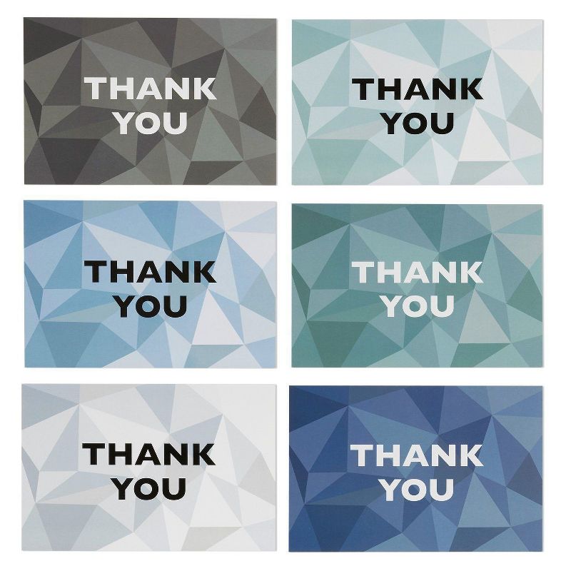 Best Paper Greetings 144 Pack Thank You Cards with Envelopes, Bulk All Occasion Thank You Note Set, 36 Assorted for Business, Wedding, 4 x 6 in