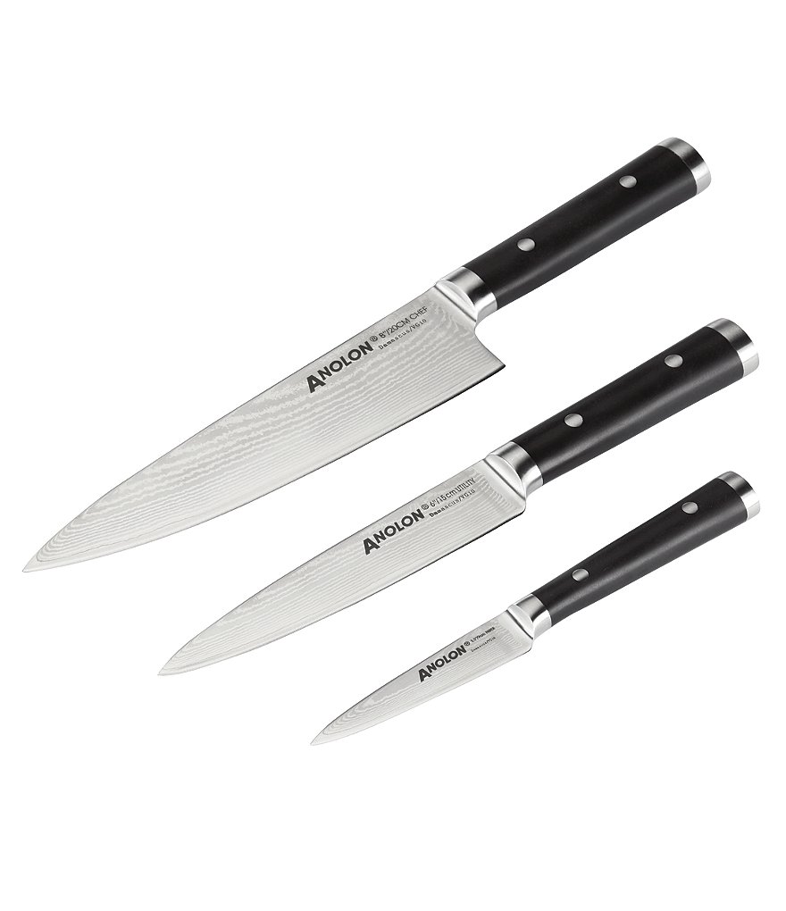 Anolon Imperion Damascus Steel Knife Set