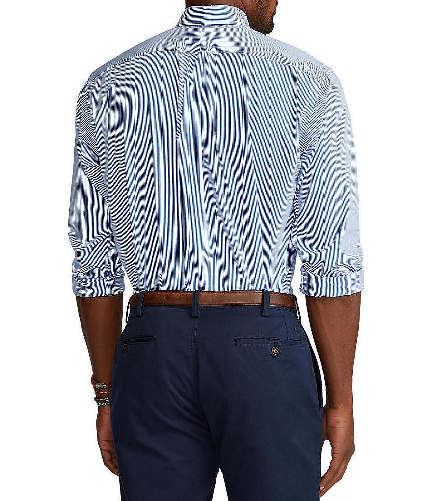 Polo Ralph Lauren Big & Tall Stripe Stretch Poplin Long-Sleeve Woven Shirt