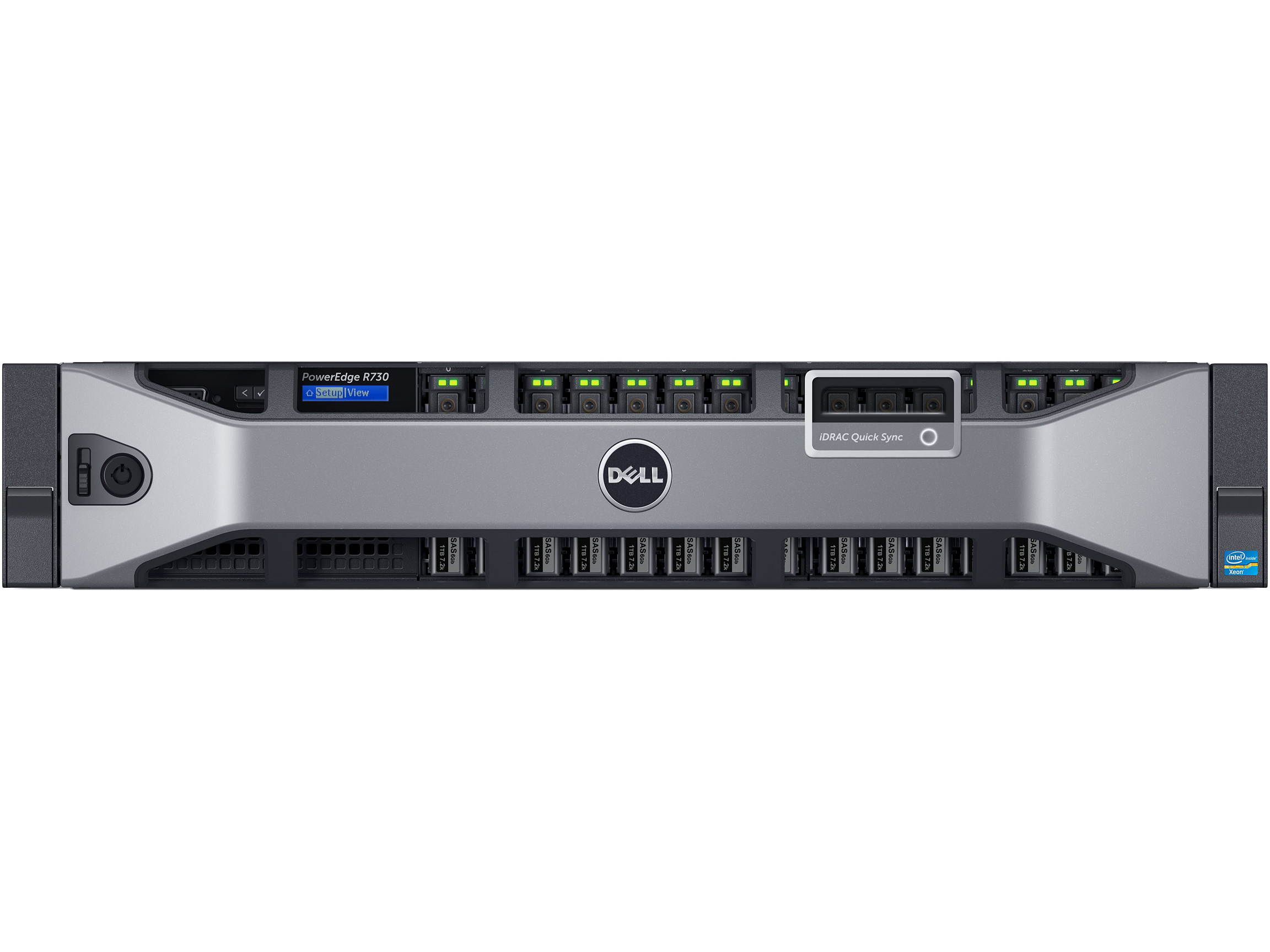 Dell PowerEdge R730 - Server - rack-mountable - 2U - 2-way - 2 x Xeon E5-2660V4 / 2 GHz - RAM 64 GB - SAS - hot-swap 2.5" - HDD 1.2 TB - G200eR2 - GigE - no OS - monitor: none