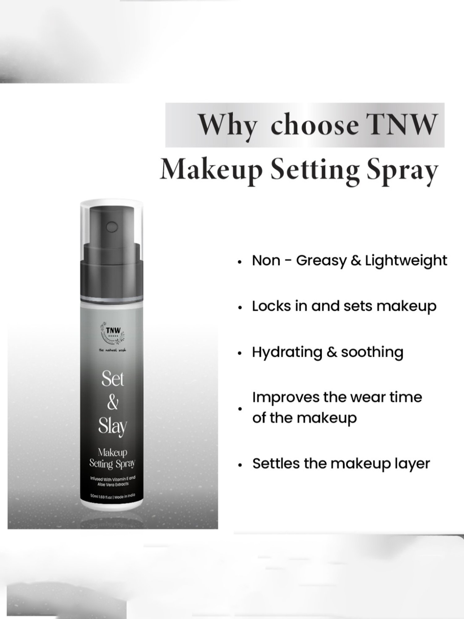 TNW-The Natural Wash Set & Slay Makeup Setting Spray - 50 ml